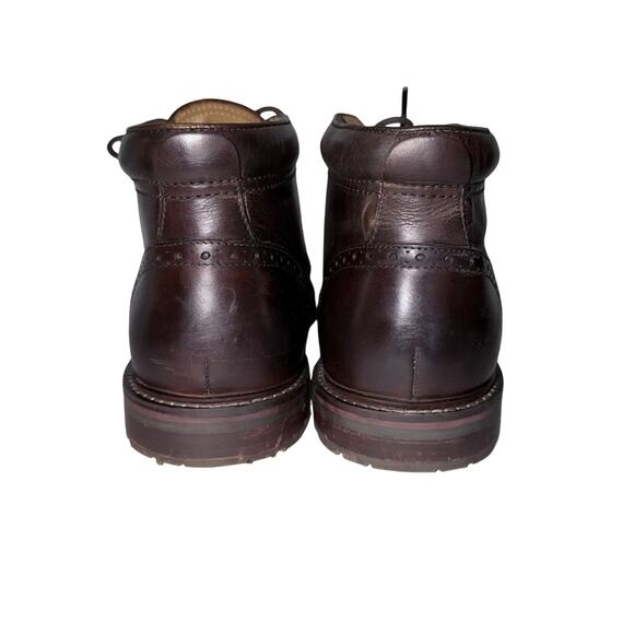 Florsheim Brown Leather Chukka Boots Men’s 12 Lace Up Ankle Boot Rugged Sole